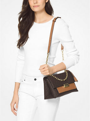 Michael  Kors  Cece  Medium  Logo  Shoulder  Dust  Bag  100829  Coffee  Brown