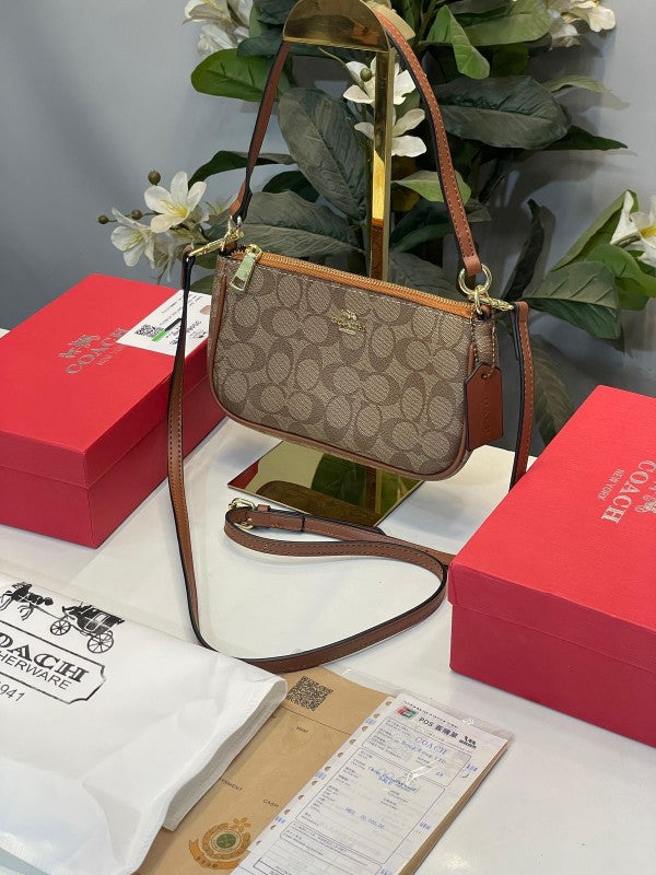 Coach  nolita  small  sling  bag  with  box(caramel)
