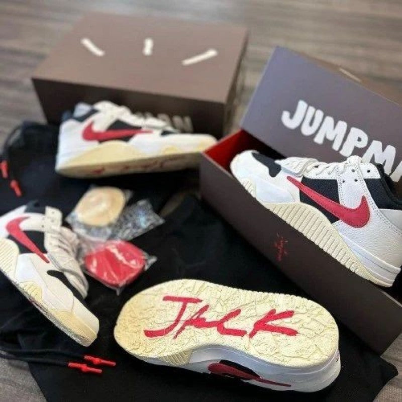 Air Jordan Travis Scott X Jordan Jumpman Jack University Red Semi UA QUALITY