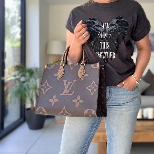 Louis  vuitton  mm  on  the  go  40cm  with  dust  bag(44571 brown)