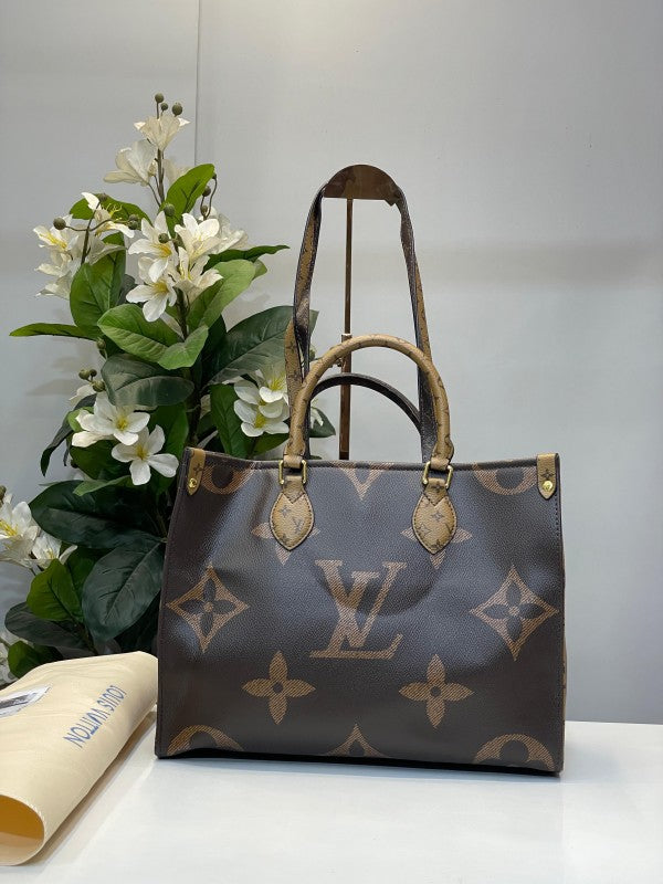 Louis  vuitton  mm  on  the  go  40cm  with  dust  bag(44571 brown)