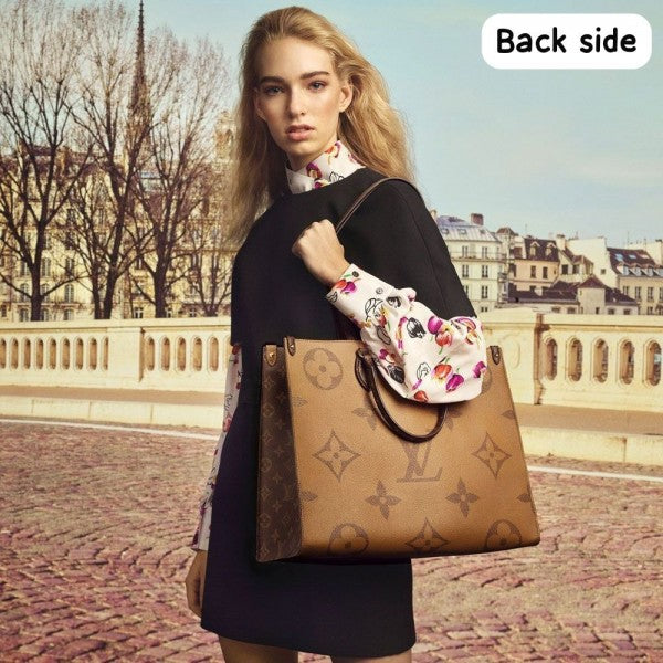 Louis  vuitton  mm  on  the  go  40cm  with  dust  bag(44571 brown)