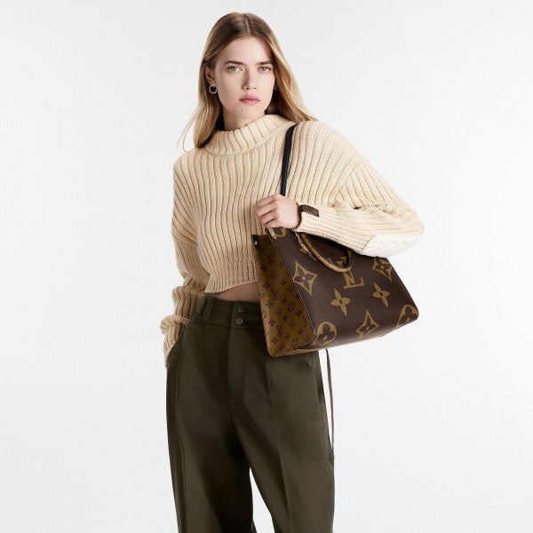 Louis  vuitton  mm  on  the  go  40cm  with  dust  bag(44571 brown)