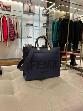 FEND I ROMA SUNSHINE TOTE BLACK