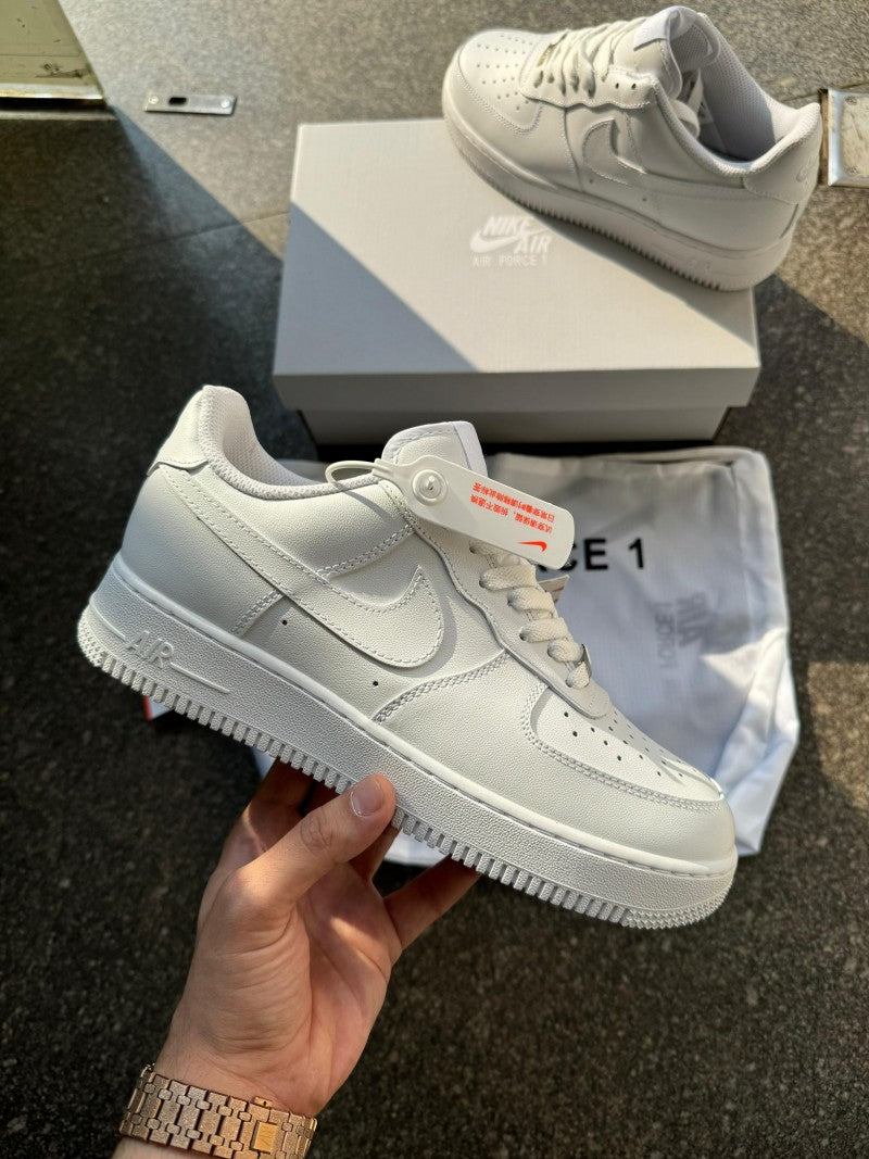 Nik ee Airforce 1 White Pure Leather Heavy Quality 428