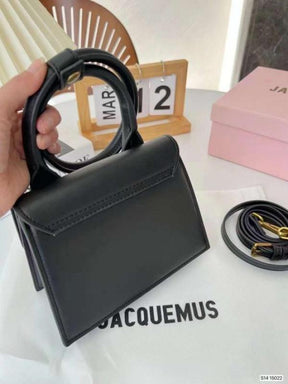 Jacquemus Le Chiquito Noeud Bag With OG Box Dust Bag & Extra Sling Belt (Black   665)