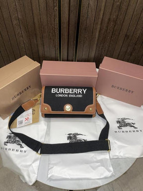 burberr  y vintage logo shoulder bag with box 386