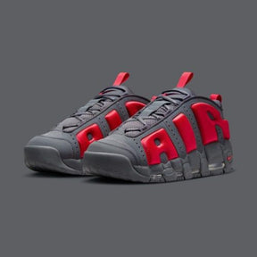 Nikee Air More Uptempo Dark Grey Light Crimson