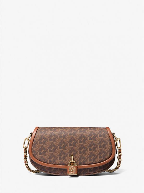 Michael  Kors Mila Small Empire Signature Logo Shoulder Bag With carry bag  and box 486
