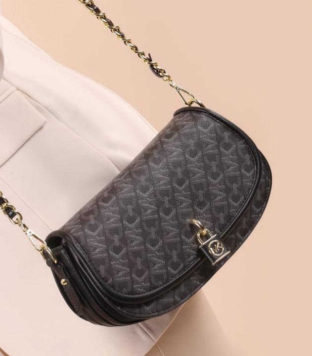 Michael  Kors Mila Small Empire Signature Logo Shoulder Bag With carry bag and box 488
