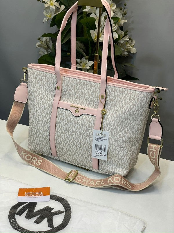 Michael  Kors  Tote  Bag  Hombro  With  Brand  Dust  Bag  (Beige  Pink  23011)