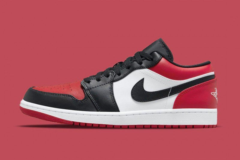 E Air jordan 1 low bred toe