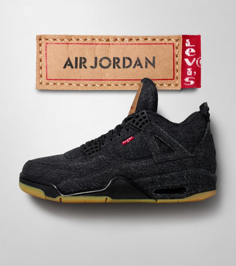 Levis X Air Jordan 4 Black Semi UA Quality (1081