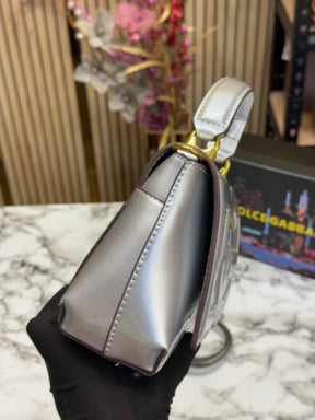 Dolce  &  Gabbana  lacquered  bag  mini  DG Logo  (Silver)