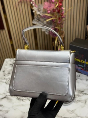 Dolce  &  Gabbana  lacquered  bag  mini  DG Logo  (Silver)