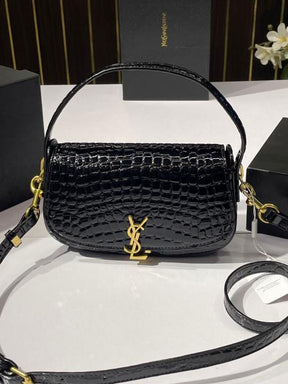 Ysl voltaire womens bag with og box(83 1crocodile)