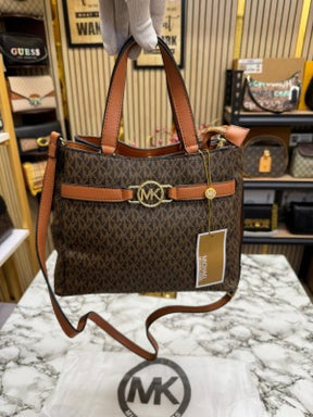 Michael  Kors Satchel Hand Bag With Dust Bag (100878 Coffee)
