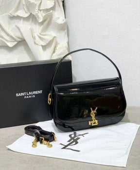 Ysl voltaire womens bag with og box(83 1 mirror black)
