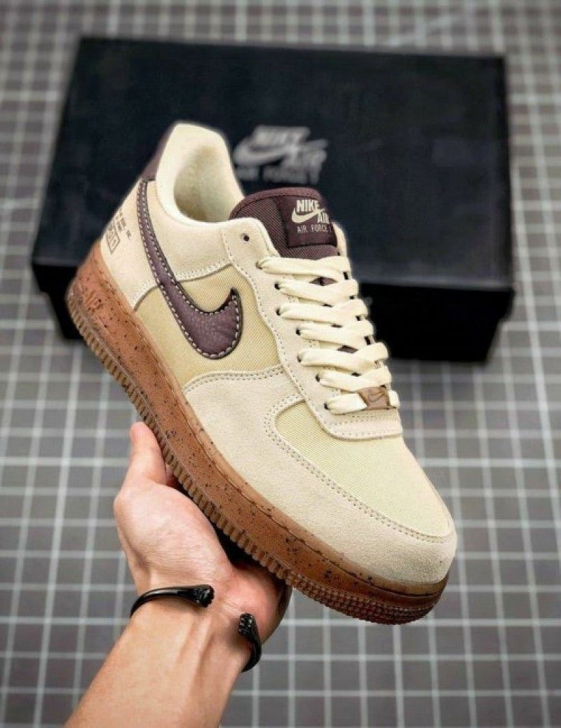 E Airforce 1 low coffee suede quality