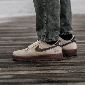 E Airforce 1 low coffee suede quality
