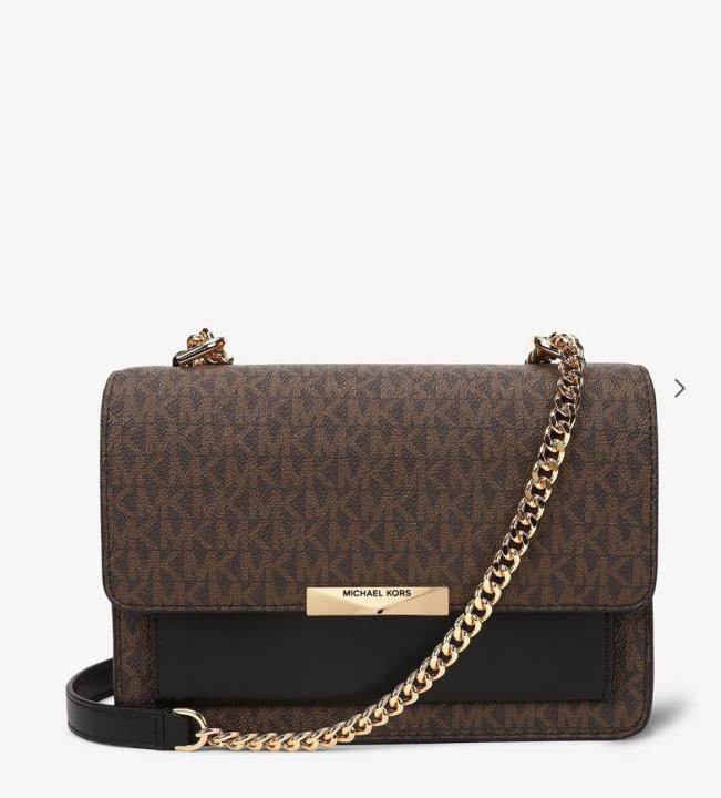Michael  kors Jade logo print sling bag with chain strap and box 492