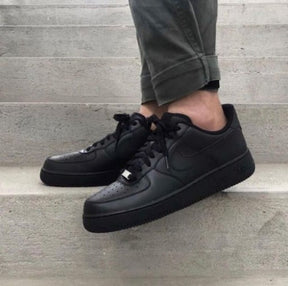 Nikee AirForce 1 Low 07 Triple Black UA Quality With Dust Bag Hand Carry Bag