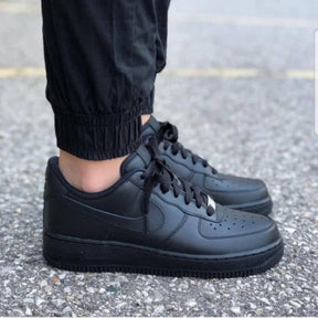 Nikee AirForce 1 Low 07 Triple Black UA Quality With Dust Bag Hand Carry Bag