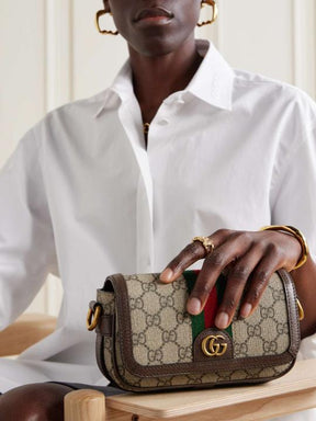 Gucci  ophidia  mini  signature  bag  with  og  box