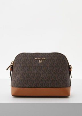 Michael  kors dome crossbody bag with og box(23032 coffe  brown)