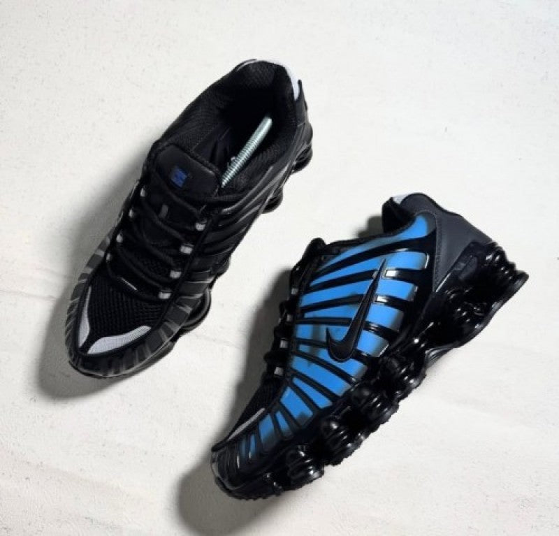Nikee shox TL Black Blue Thermal colour change