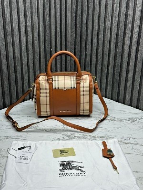 BURBERR  Y ALCHESTER SPEEDY WITH DUST BAG AND SLING (BROWN) (S2)