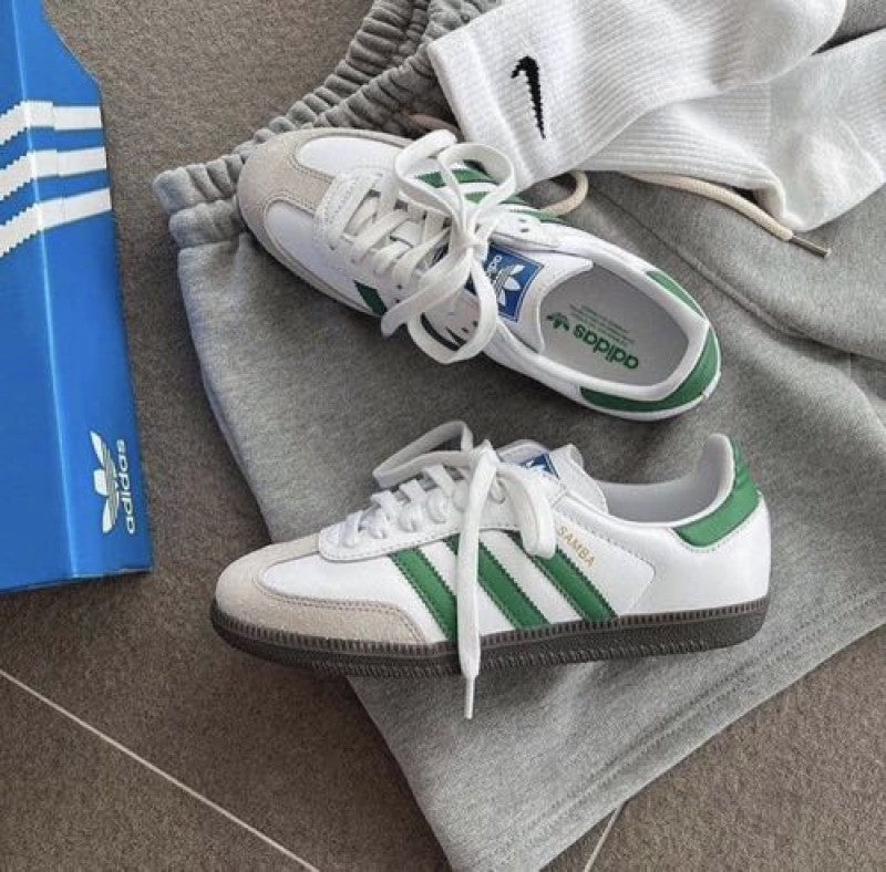 Adida s samba white green men s