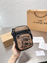 Coach  Terrain  Crossbody  Apricot  Black  Unisex  Sling  Bag  With  Dust  Bag  (2020  1  Apricot  Black)