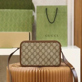 Gucci  Mini  GG  Canvas  Brown  Bag  With  Double  OG  Box  And  Dust  Bag  658572