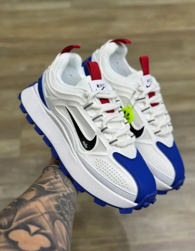 NIK EE BAILLELI PLATFORM SNEAKER WHITE BLUE