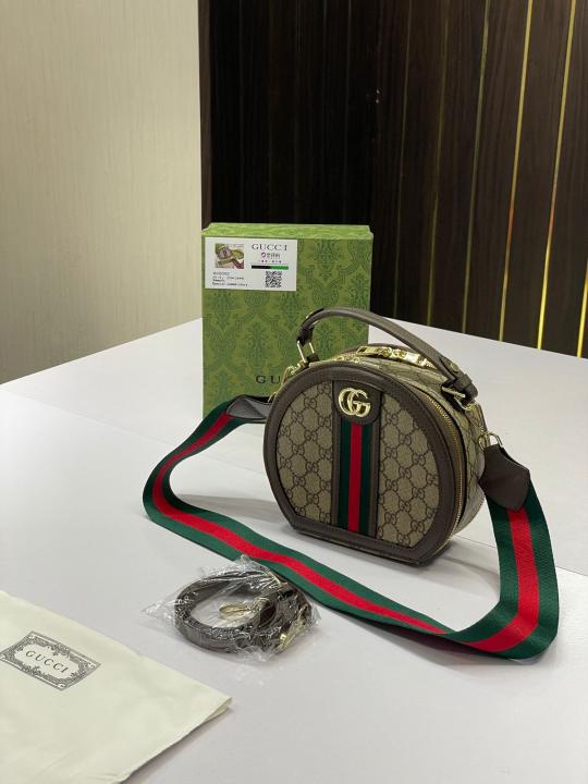 Gucci  ophidia  round  bag  with  og  box(602002)
