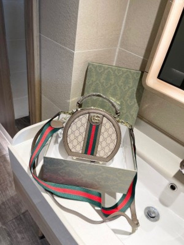Gucci  ophidia  round  bag  with  og  box(602002)