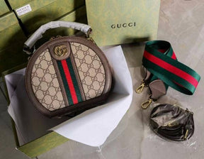 Gucci  ophidia  round  bag  with  og  box(602002)