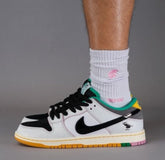 NIK.E sb dunk low pro x csef white and black