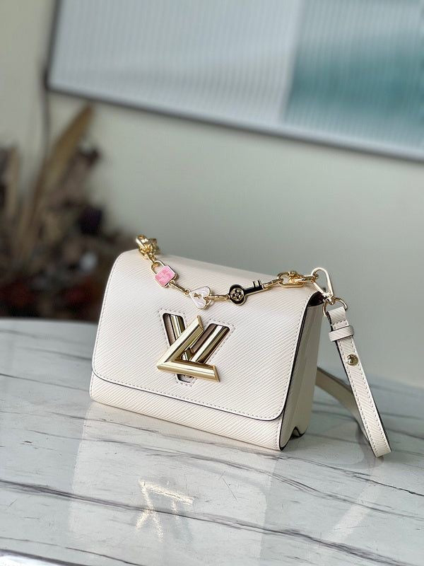 Louis  vuitton  twist  MM  shoulder  bag  with  og  double  box