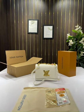Louis  vuitton  twist  MM  shoulder  bag  with  og  double  box