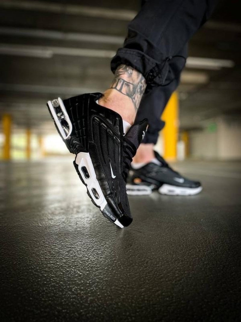 Nikee AirMax Plus 3 "Black White" #716