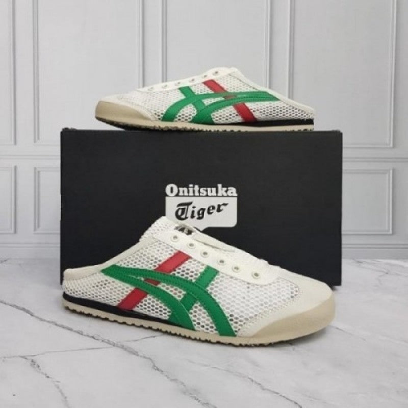 Onitsuka Tiger Mexico 66 Sabot "Half Cut Shoe Sneaker White Green" #720