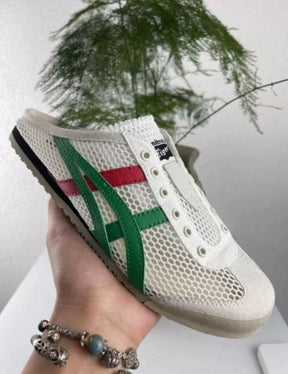 Onitsuka Tiger Mexico 66 Sabot "Half Cut Shoe Sneaker White Green" #720
