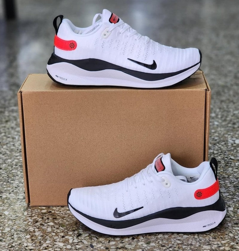 Nikee ReactX Infinity Run 4 "White Light Crimson" #723