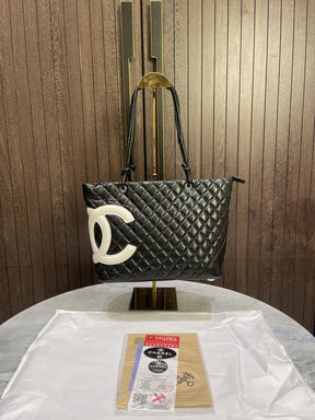 Chane  L quilted calfskin cambon tote large 429