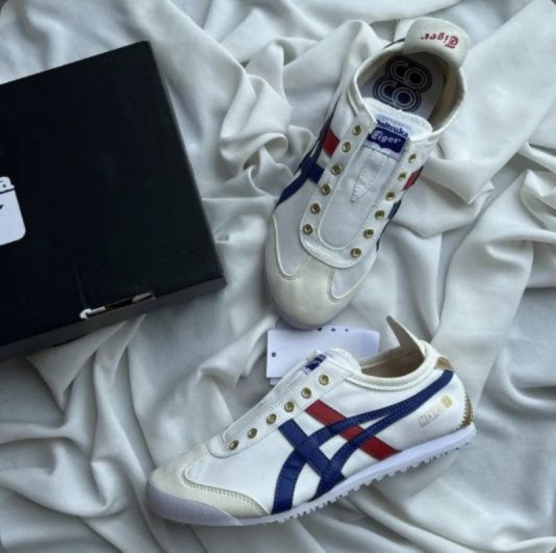 Onitsuka Tiger SlipOn White Blue Red
