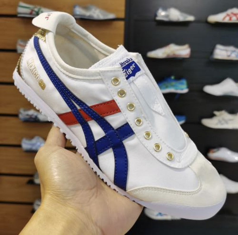Onitsuka Tiger SlipOn White Blue Red