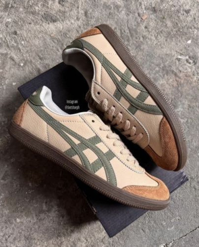 tiger Tokuten Beige Grass Green mens fix