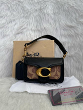 Coach  Tabby  12  Black  Monogram  Mini  With  Original  Box  (6806  Black  Canvas)